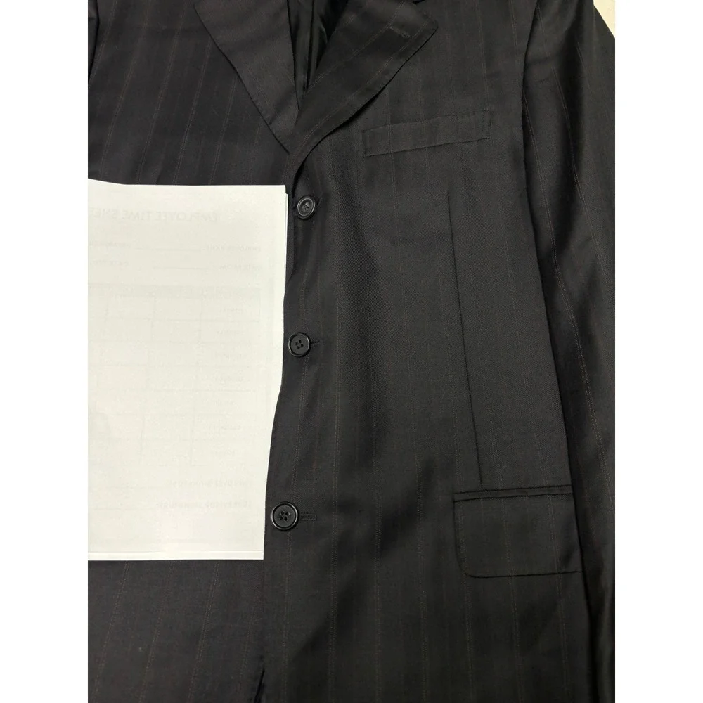 Canali Proposta Boyds Philadelphia Mens Blazer Super 120s Wool Black 40L Italy